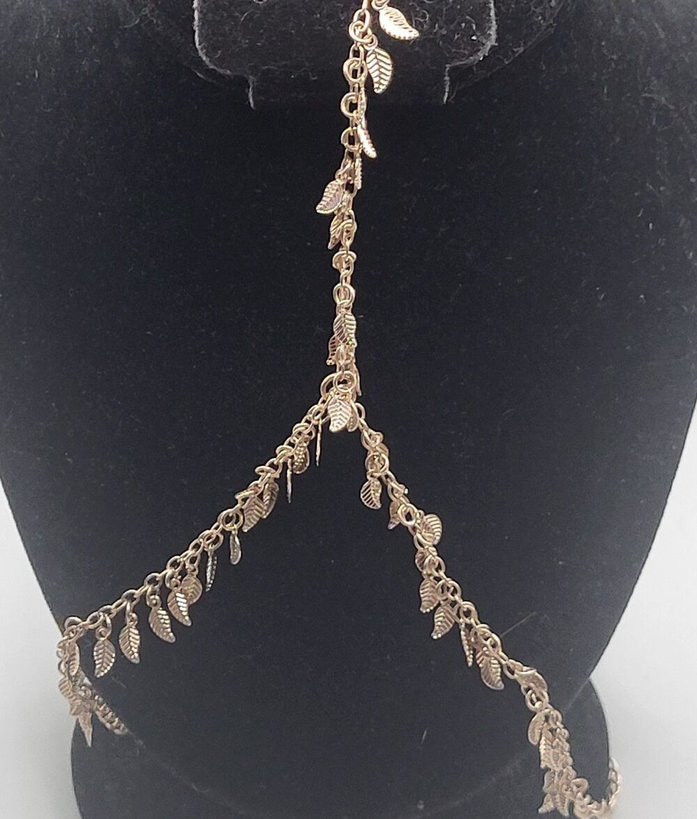 Bohemian Festival Head Chain Leaves Fairy Fae one size